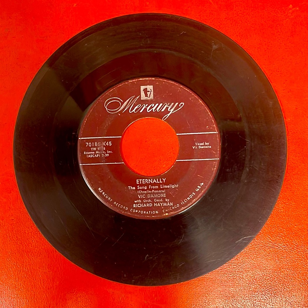Vic Damone w/Orch. Cond. by Richard Hayman Vintage Vinyl Record 45 rpm